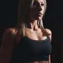 Lesbian Fitness Freak with Sporty Body in Flint